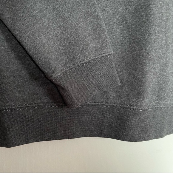 Croft & Barrow Men's Charcoal Gray 1/4 Zip Fleece Pullover Sweater Size M - Picture 5 of 8